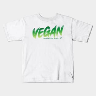 Vegan - Powered by plants Kids T-Shirt